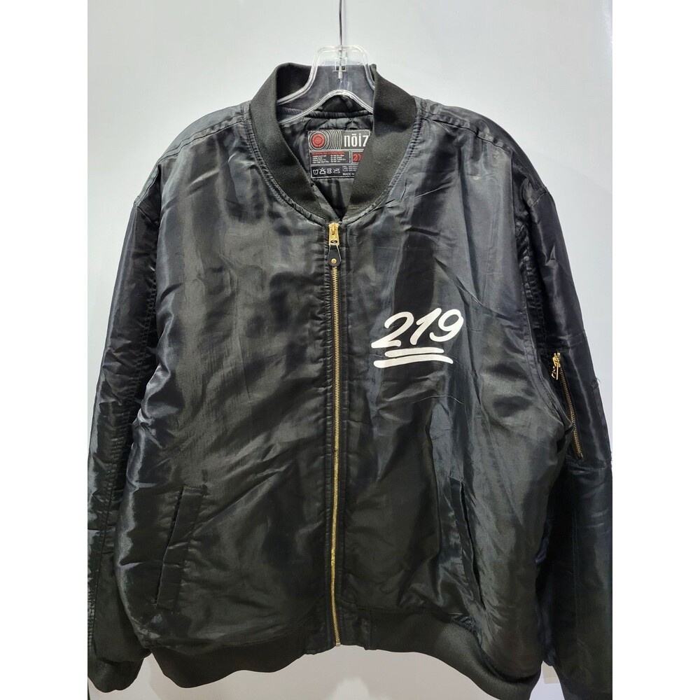 Noize Black Max Bomber Jacket Men’s XL  EUC